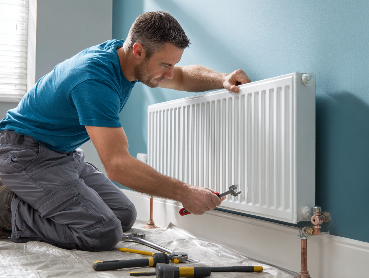 Installing a new radiator